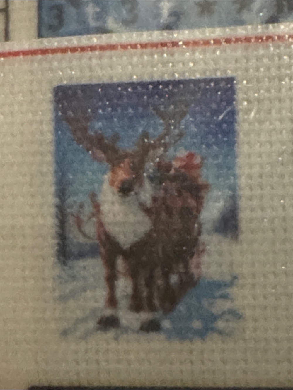Diamond Supply Co. brown and blue reindeer holiday panel